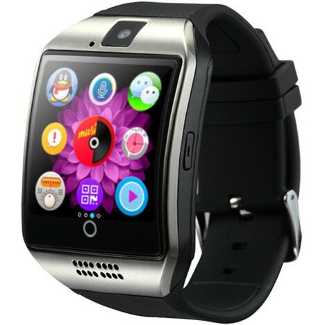 Smartwatch cu telefon iUni Apro U16, Camera, BT, 1.5 inch, Argintiu + Card MicroSD 4GB Cadou