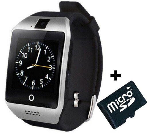 Smartwatch cu telefon iUni Apro U16, Camera, BT, 1.5 inch, Argintiu + Card MicroSD 4GB Cadou